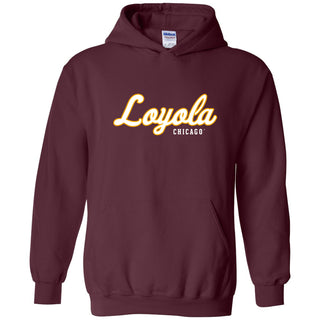 Loyola University Chicago Ramblers Script Logo Hoodie - Maroon