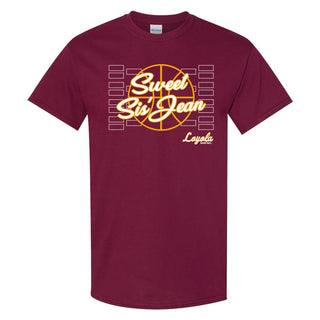 Loyola University Chicago Ramblers Sweet Sis Jean Short Sleeve T Shirt - Maroon