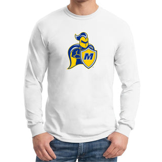 Madonna University Crusaders Primary Logo Long Sleeve T-Shirt - White