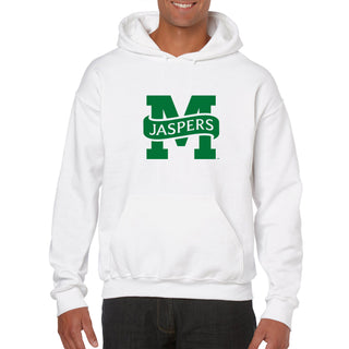 Manhattan College Jaspers Primary Logo Hoodie- White