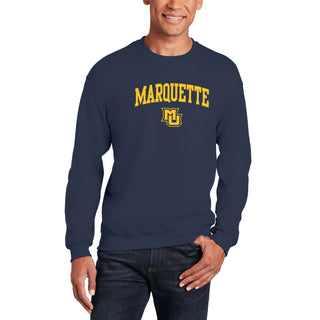 Marquette University Golden Eagles Arch Logo Crewneck - Navy