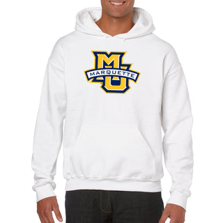 Marquette University Golden Eagles Primary Logo Hoodie - White