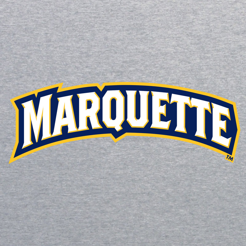 Marquette University Golden Eagles Institutional Logo Long Sleeve - Sport Grey