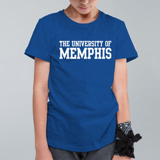 Memphis Tigers Basic Block Youth T-Shirt - Royal