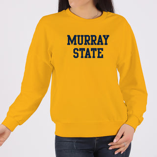 Murray State University Racers Basic Block Heavy Blend Crewneck Sweatshirt - Gold