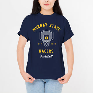 Murray State University Racers Basketball Net T Shirt - Navy