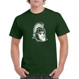 Michigan State University Spartans Sparty Mark Short Sleeve T Shirt - Forest