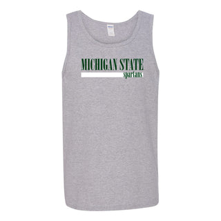 Michigan State University Spartans Boldline Basic Cotton Tank Top - Sport Grey