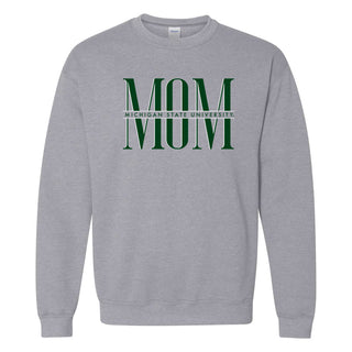 MSU Classic Mom Crewneck - Sport Grey