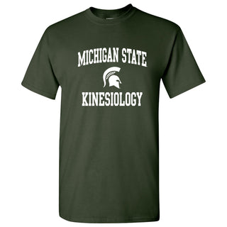 Michigan State University Spartans Arch Logo Kinesiology Short Sleeve T-Shirt - Forest