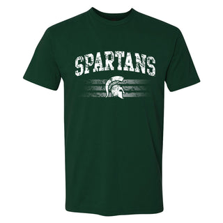 Michigan State University Spartans Dynasty Logo Next Level Short Sleeve T Shirt - Forest Green