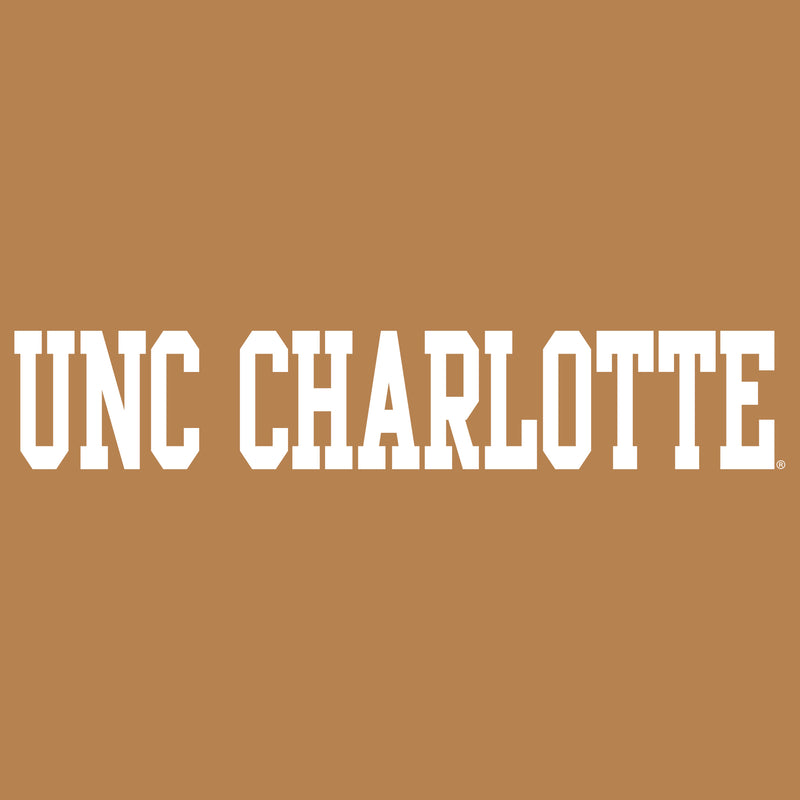 UNC Charlotte Forty-Niners Basic Block Short Sleeve T Shirt - Old Gold
