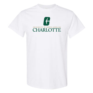 UNC Charlotte Forty-Niners Institutional Logo Short Sleeve T Shirt - White