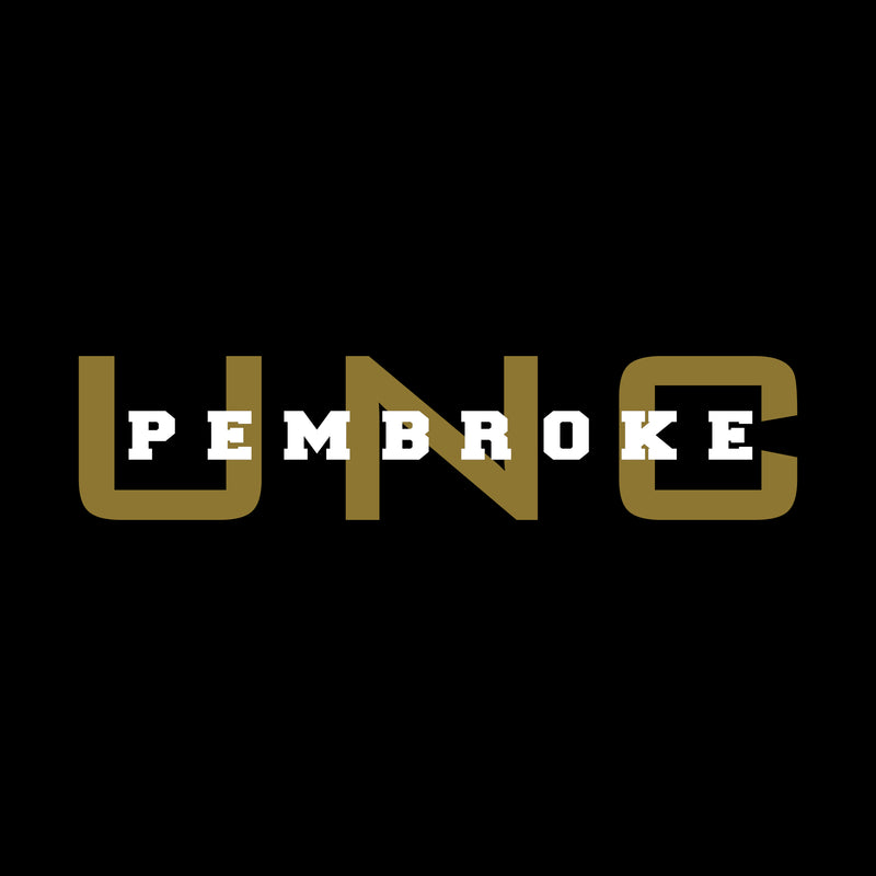 UNC Pembroke Braves Basic Block Womens T Shirt - Black