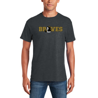 UNC Pembroke Braves Wordmark T Shirt - Dark Heather