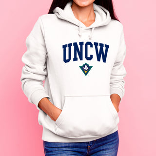 UNC Wilmington Seahawks Arch Logo Hoodie - White