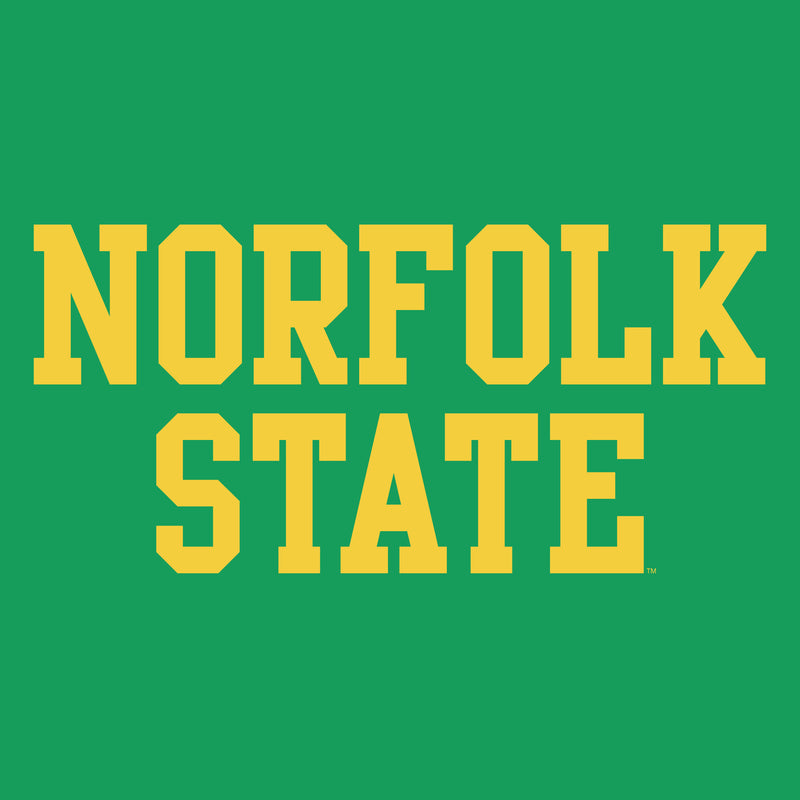 Norfolk State University Spartans Basic Block Short Sleeve T Shirt - Irish Green
