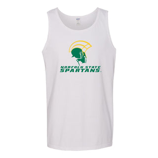 Norfolk State University Spartans Primary Logo Tank Top - White