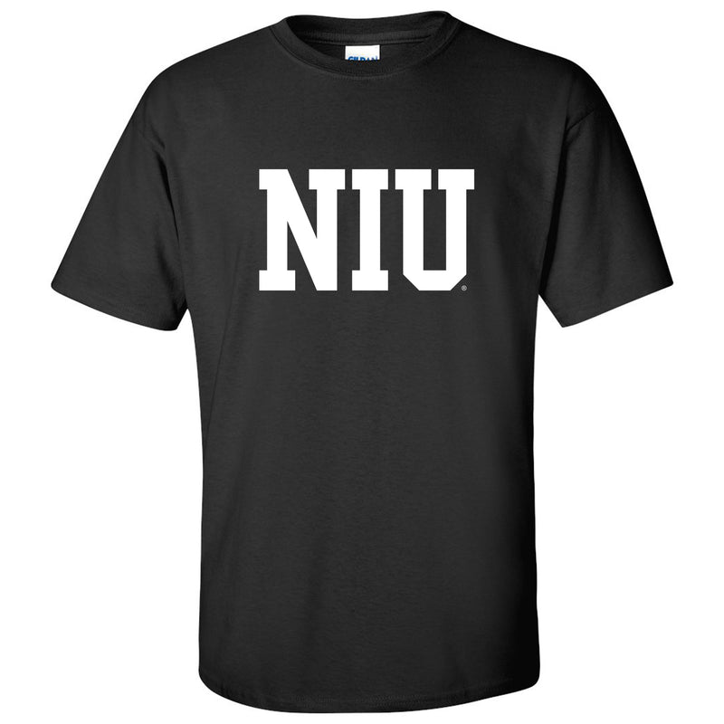 Northern Illinois University Huskies Basic Block Short Sleeve T Shirt - Black