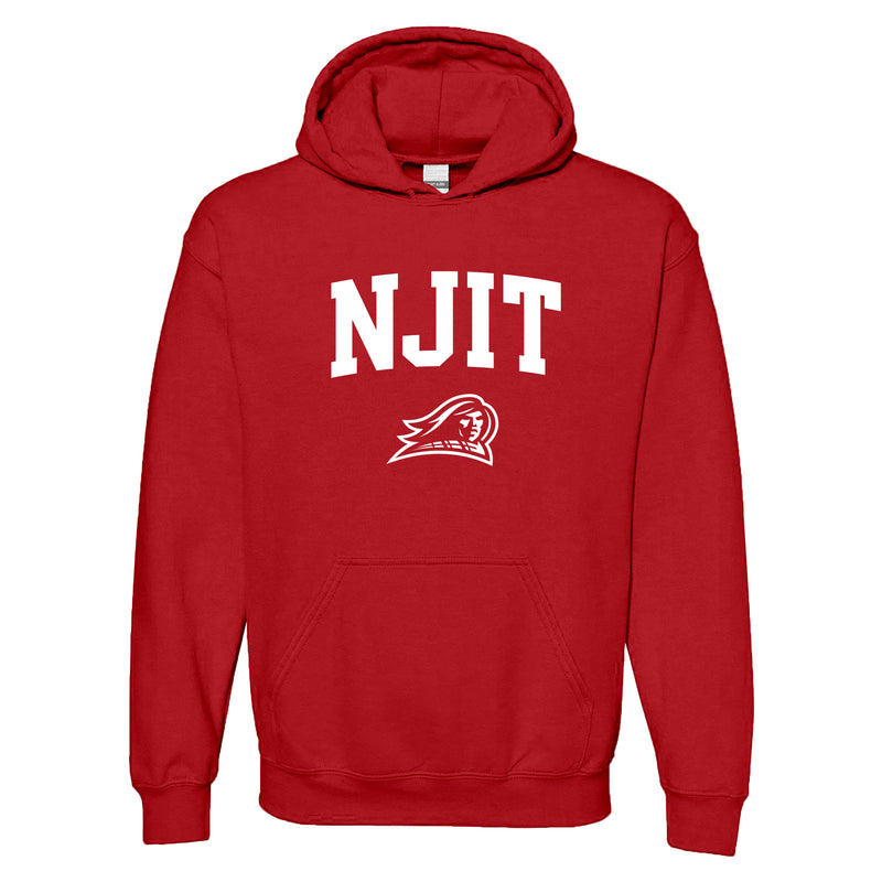 New Jersey Institute of Technology Arch Logo Hoodie - Red