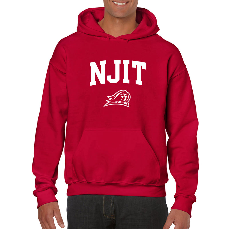 New Jersey Institute of Technology Arch Logo Hoodie - Red