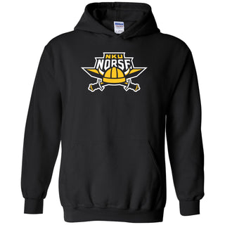 Northern Kentucky University Norse Primary Logo Heavy Blend Hoodie - Black