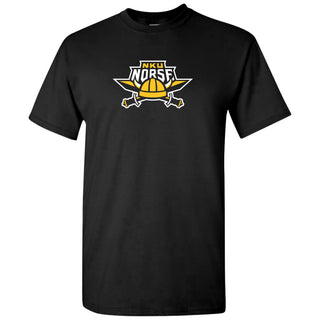 Northern Kentucky University Norse Primary Logo Short Sleeve T Shirt - Black