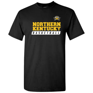 Northern Kentucky University Norse Basketball Slant Short Sleeve T Shirt - Black