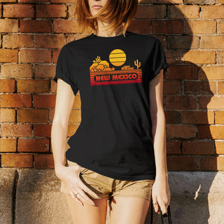 New Mexico Groovy Sunset T-Shirt - Black
