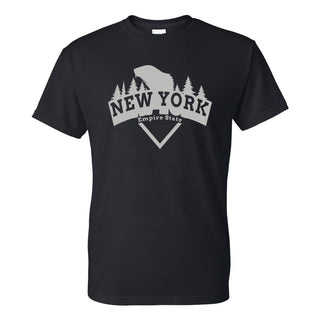 New York Beaver Arch T-Shirt - Black