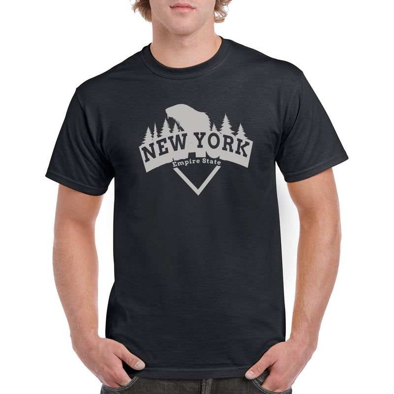 New York Beaver Arch T-Shirt - Black