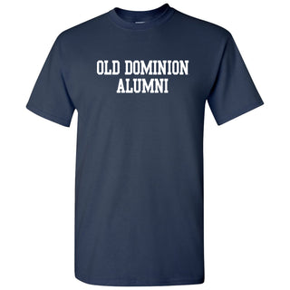 Old Dominion University Monarchs Block Alumni Basic Cotton Short Sleeve T Shirt - Navy