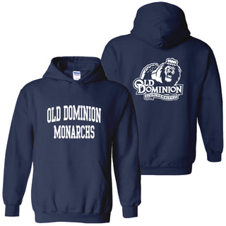 Old Dominion University Monarchs Front Back Print Heavy Blend Hoodie - Navy