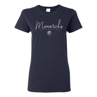 Old Dominion Thin Script Womens T-Shirt - Navy