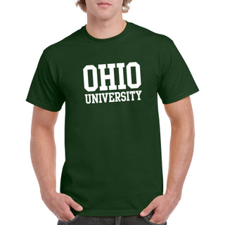 Ohio University Bobcats Basic Block Short Sleeve T Shirt - Forest