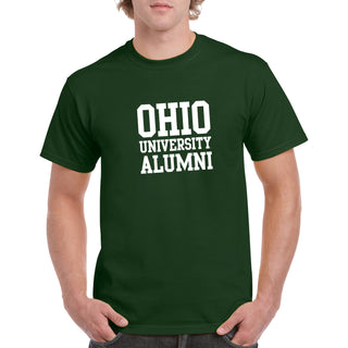 Ohio University Bobcats Basic Block Alumni Short Sleeve T Shirt - Forest