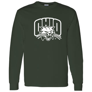 Ohio University Bobcats Arch Logo Long Sleeve T Shirt - Forest