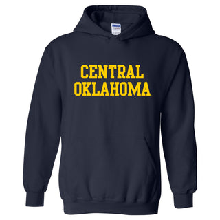 Central Oklahoma University Bronchos Basic Block Heavy Blend Hoodie - Navy