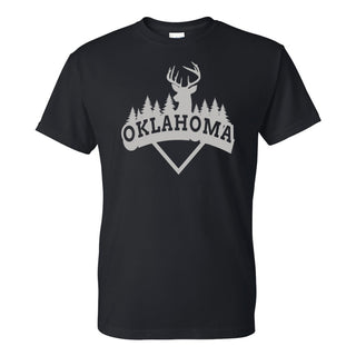 Oklahoma Deer Arch T-Shirt - Black