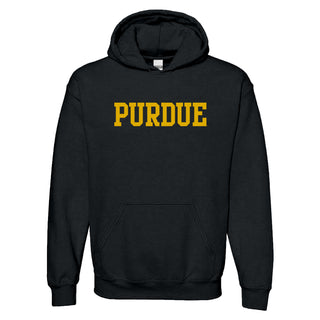 Purdue University Boilermakers Basic Block Hoodie - Black