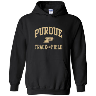 Purdue University Boilermakers Arch Logo Track & Field Hoodie - Black