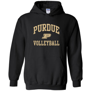 Purdue University Boilermakers Arch Logo Volleyball Hoodie - Black