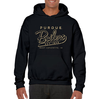 Purdue University Boilermakers Road Trip Heavy Blend Hoodie - Black