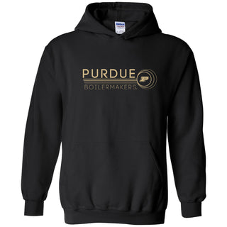 Purdue University Boilermakers Logo Ping Heavy Blend Hoodie - Black