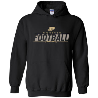 Purdue University Boilermakers Football Charge Hoodie - Black