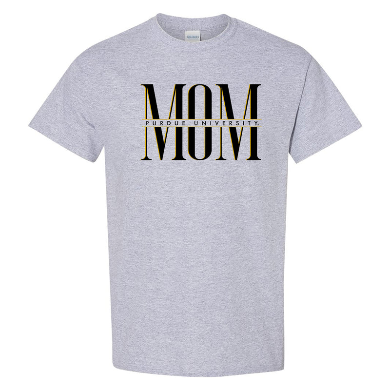 Purdue Classic Mom T-Shirt - Sport Grey