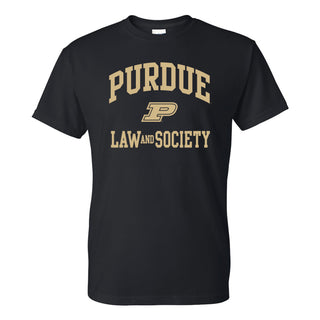 Purdue University Boilermakers Arch Logo Law - T-Shirt - Black