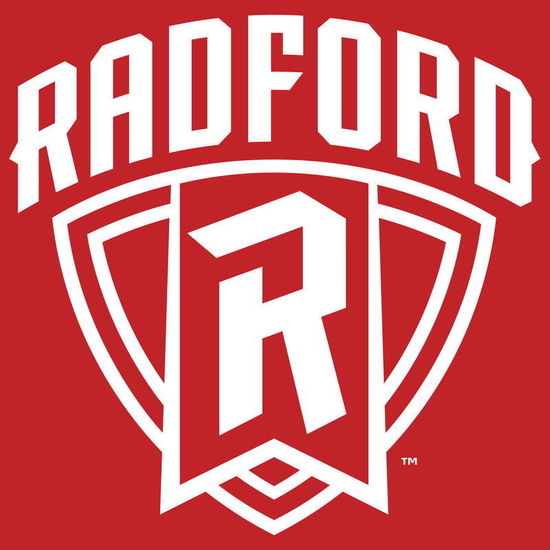 Radford University Highlanders Arch Logo Basic Cotton Long Sleeve T Shirt - Red