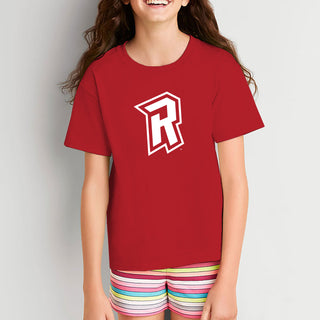 Radford University Highlanders Primary Logo Basic Cotton Short Sleeve Youth T Shirt - Red