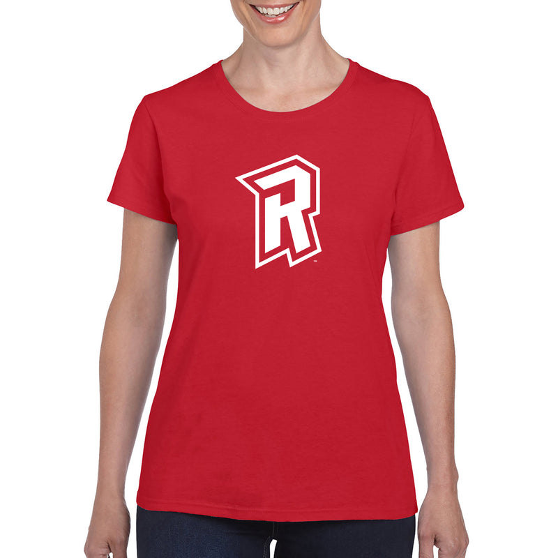 Radford University Highlanders Primary Logo Basic Cotton Short Sleeve Womens T Shirt - Red